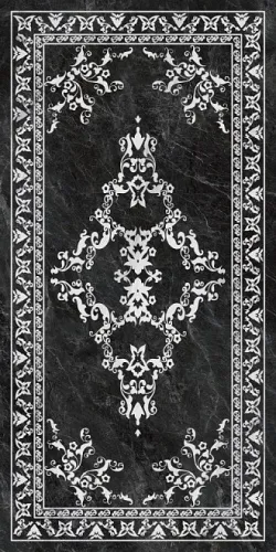Риальто серый тёмный декорированный лаппатированный обрезной 119,5х238,5