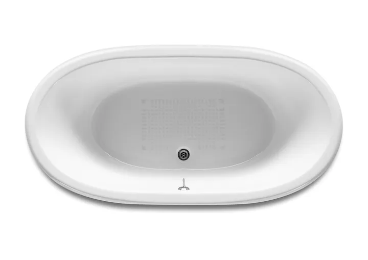 ванна NEWCAST WHITE с противоскользящим покрытием дна  / 170х85 /   ( бел )  