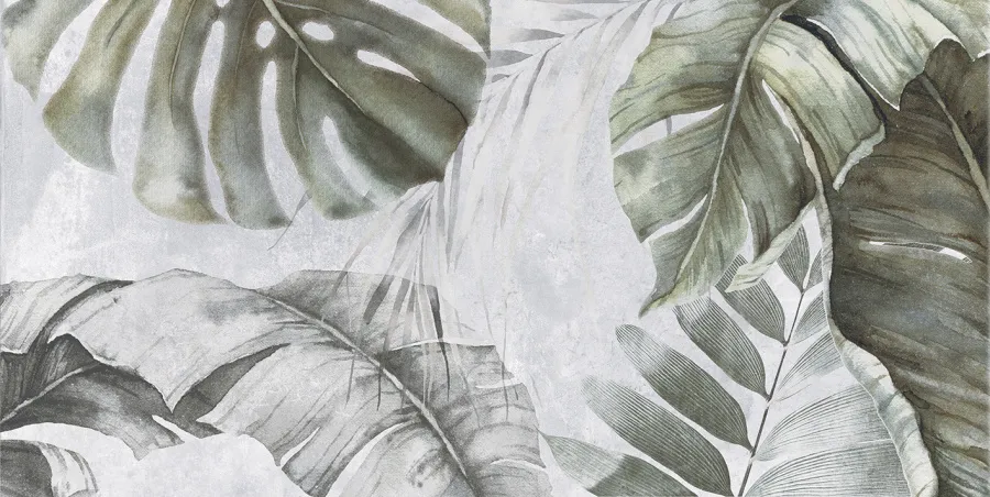 Etnis Плитка настенная светло-серый ботаника 30х60 