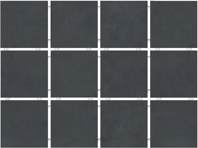 Амальфи черный матовый из 12 частей 9,8х9,8 