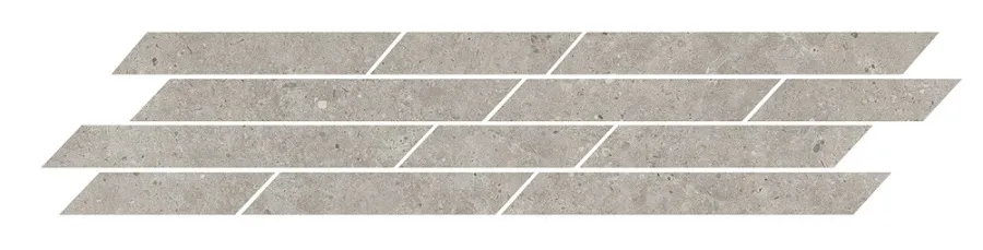 Декор Риккарди мозаичный серый светлый матовый 46,8х9,8 