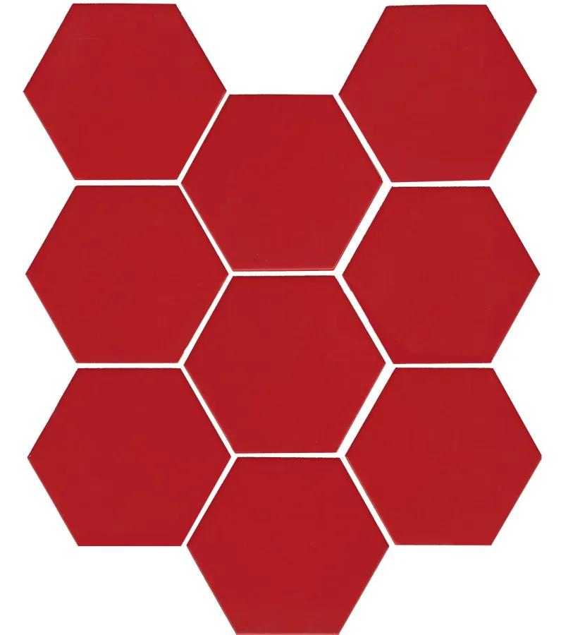 Кальсада красный натуральный из 9 частей 12x10,4 