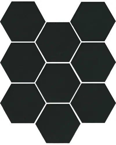 Кальсада черный натуральный из 9 частей 12x10,4