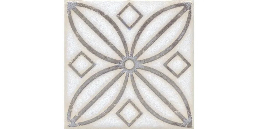 Вставка Амальфи 7 орнамент коричневый  9,8х9,8 