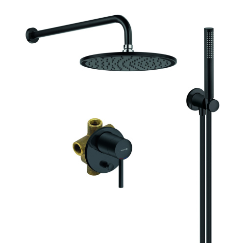 Душевая система Kludi Bozz 7 in1 черный матовый