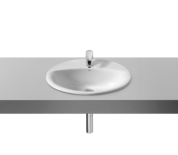 умывальник ALOA овальный врезной  / 56х47,5 /   ( бел )  