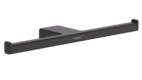 Держатель запасного рулона туалетной бумаги двойной Hansgrohe AddStoris, матовый чёрный