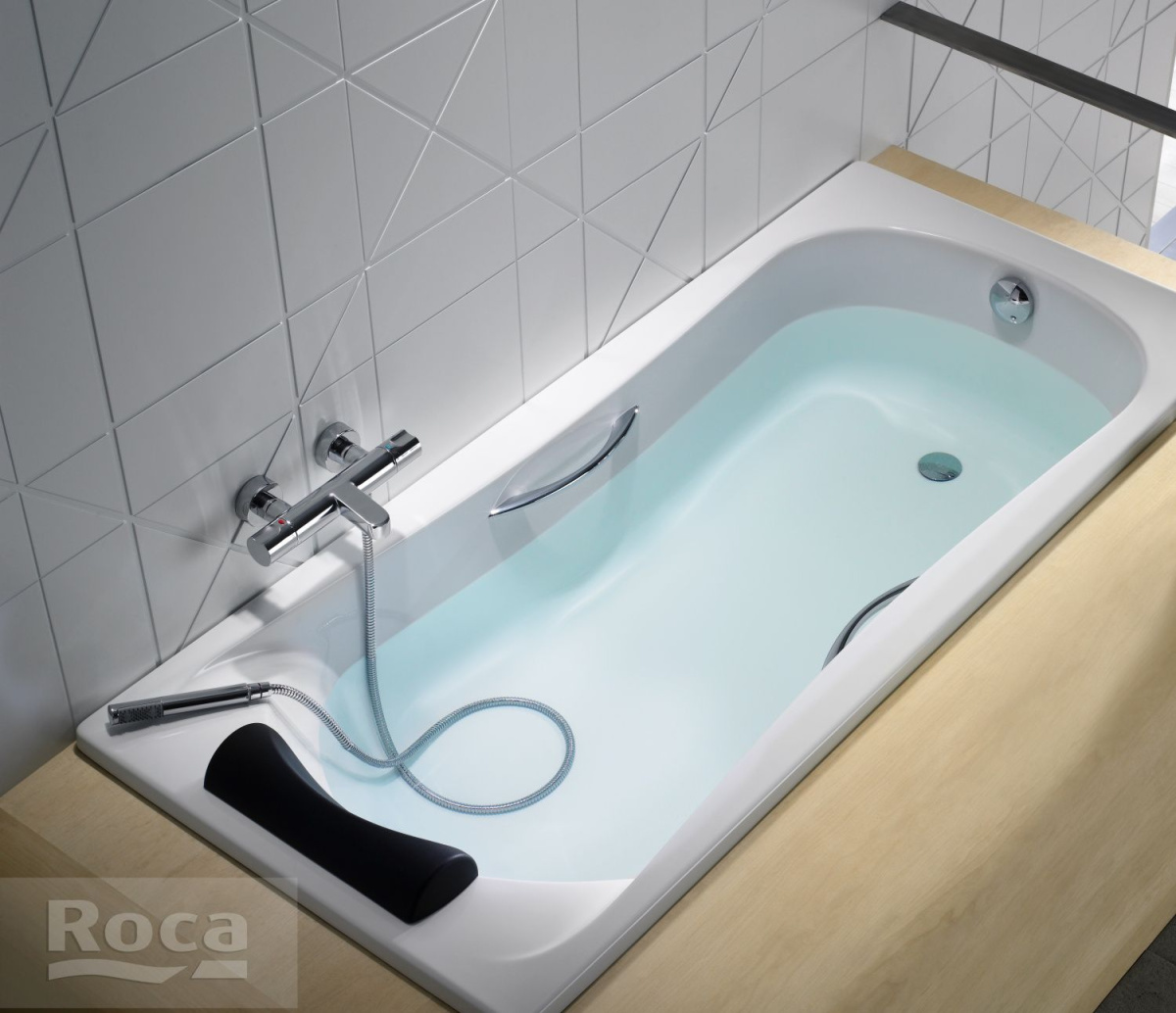 Ванна акриловая Roca EASY 170x80 прямоугольная, белая
