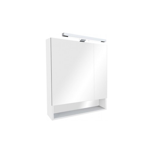 зеркальный шкаф GAP  / 70x12,9x85 /  ( белый глянцевый )  