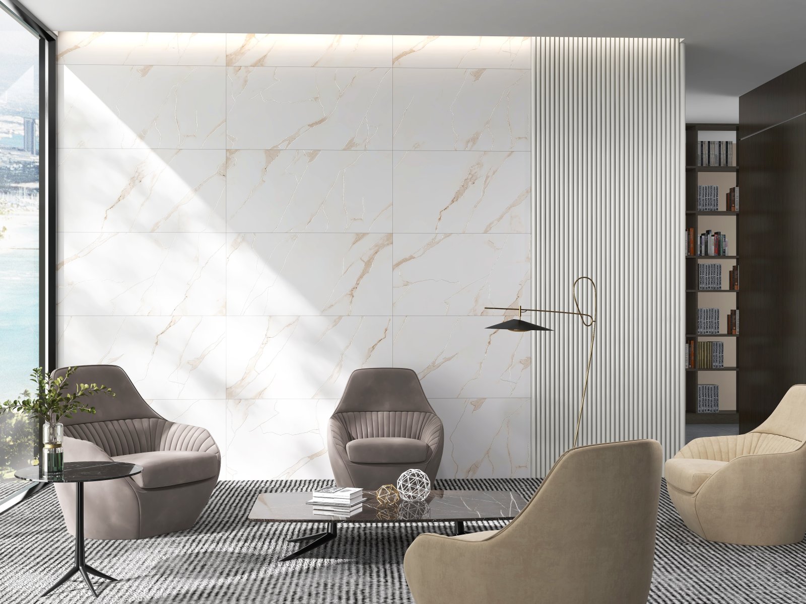 Atlantic Satin Engraving EMPERO Керамогранит 60x120
