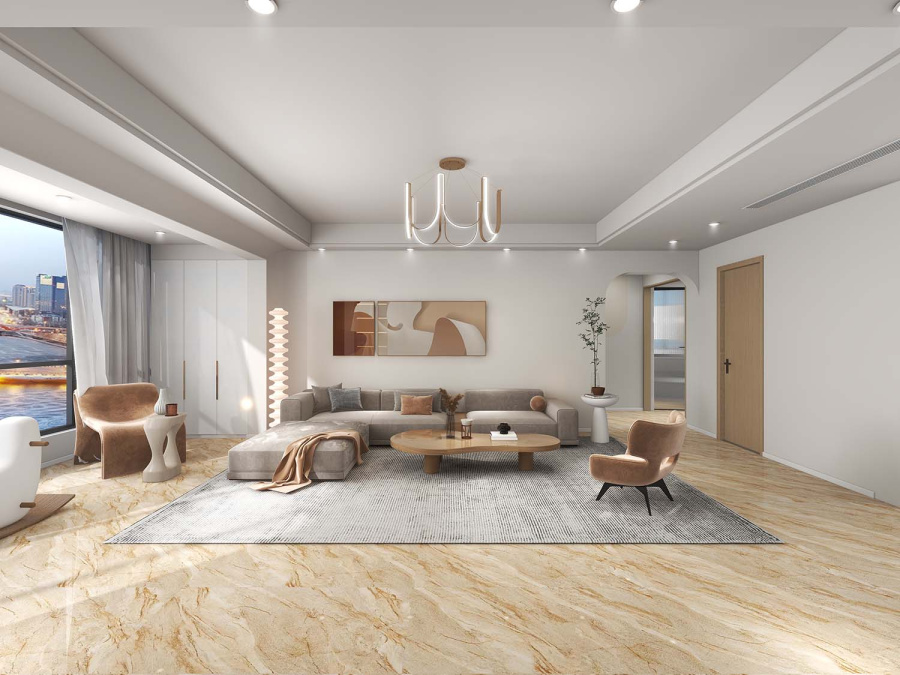 Плитка керамогранитная AZARIO DESERT GOLD 60x120 Carving (H18004007G) 