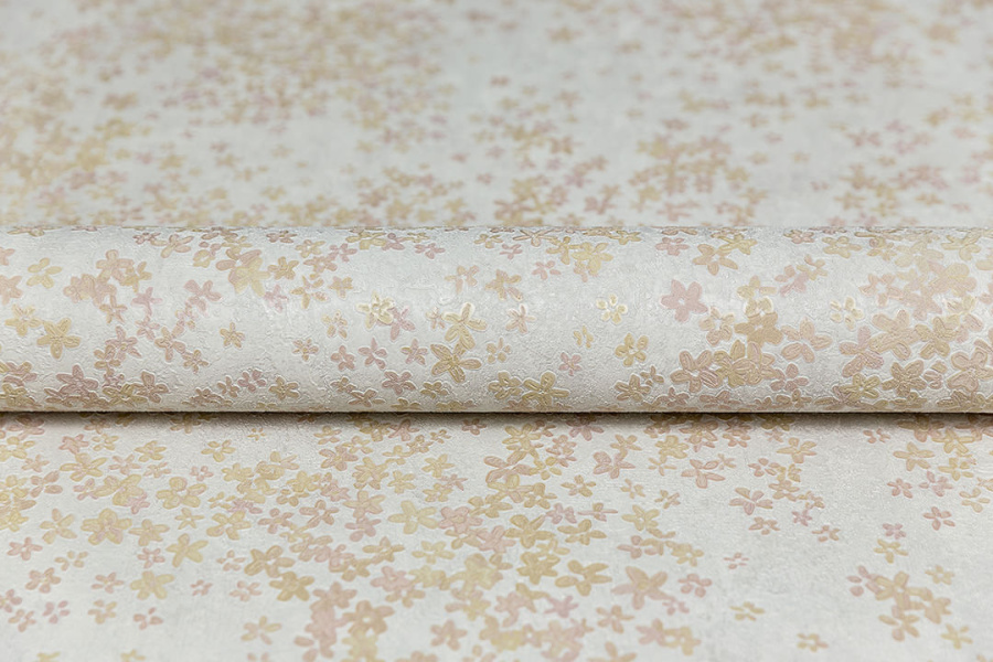 Обои виниловые на флизелиновой основе Апрель мотив 1, серый 