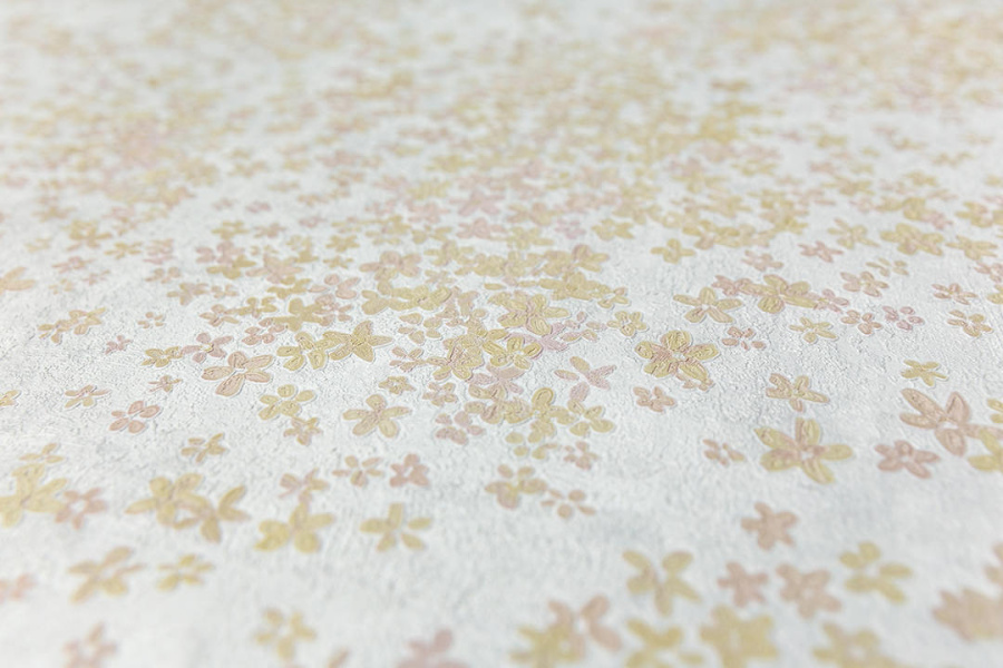 Обои виниловые на флизелиновой основе Апрель мотив 1, серый 