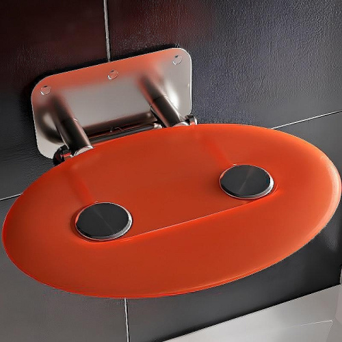 Сиденье для душа Ravak Ovo P II Orange нержавеющая сталь, оранжевый