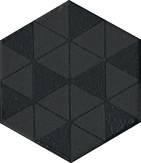 Декор Агуста черный 6x5,2 