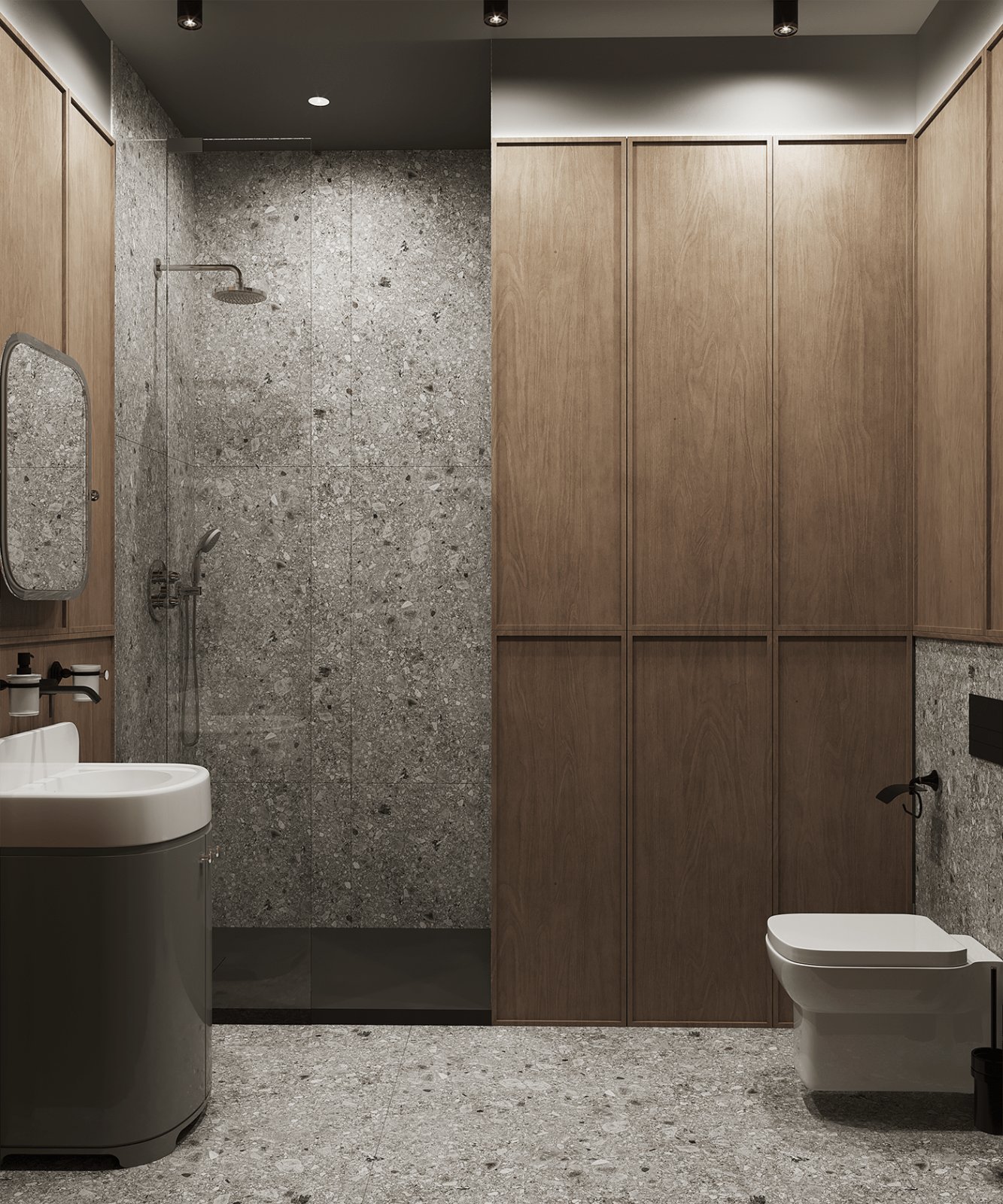 Граните Герда 60x120 MR Серый Idalgo
