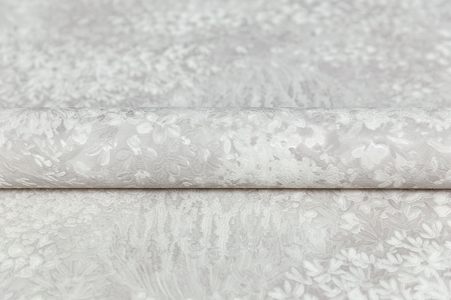 Обои виниловые на флизелиновой основе Апрель мотив 2, серый 