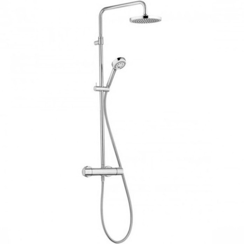 Душевая система KLUDI LOGO DUAL SHOWER SYSTEM с термостатом, хром