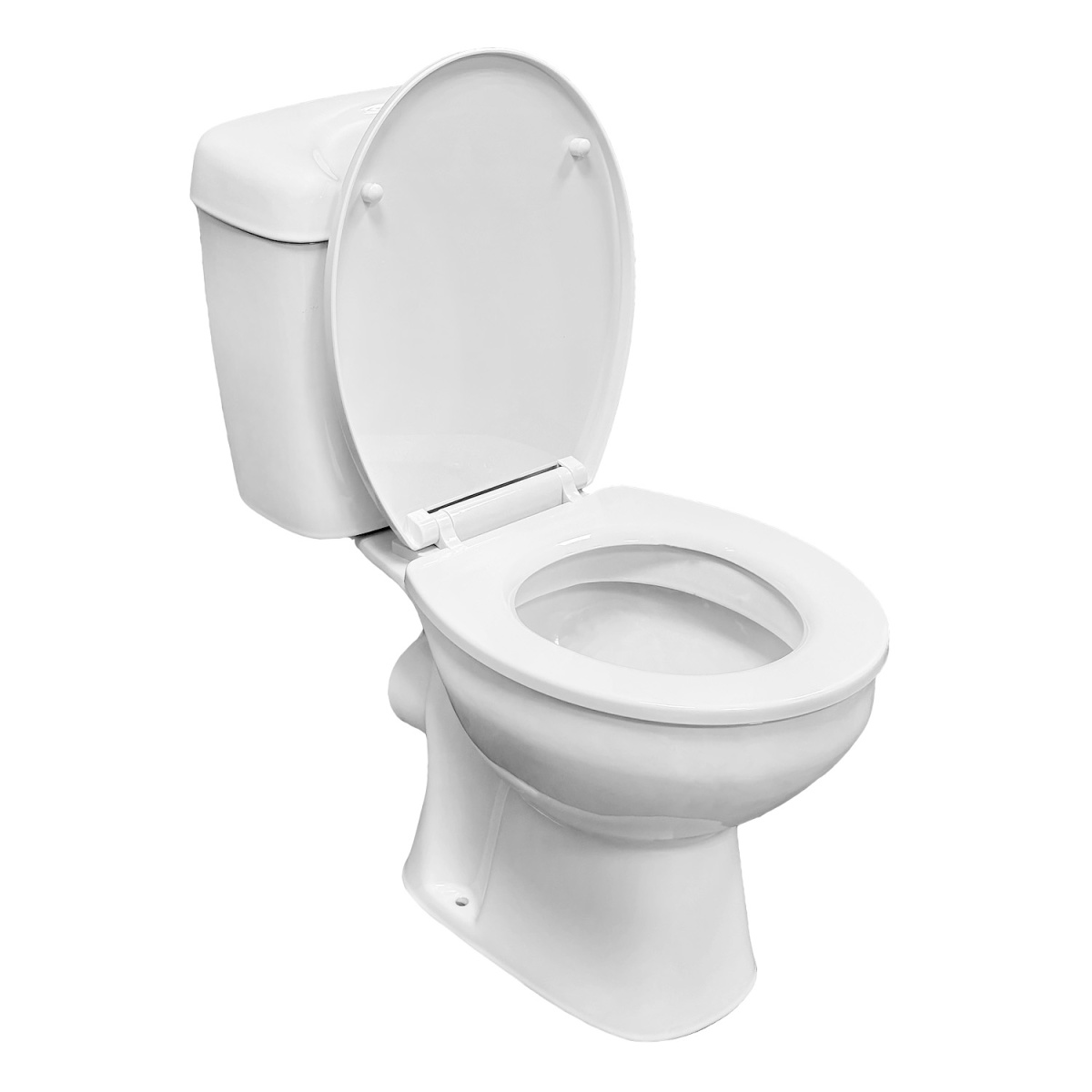 Унитаз напольный с сиденьем микролифт полипропилен Azario Адур 640x380x755