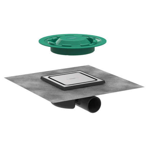 Душевой трап Hansgrohe RainDrain Spot 15х15 см с решеткой