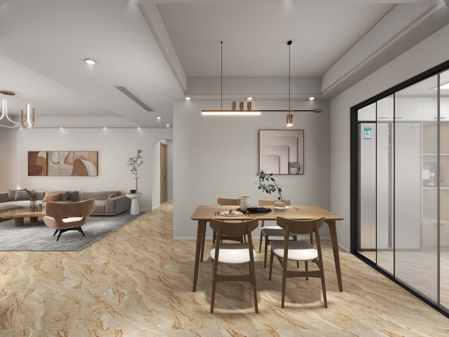 Плитка керамогранитная AZARIO DESERT GOLD 60x120 Carving (H18004007G) 