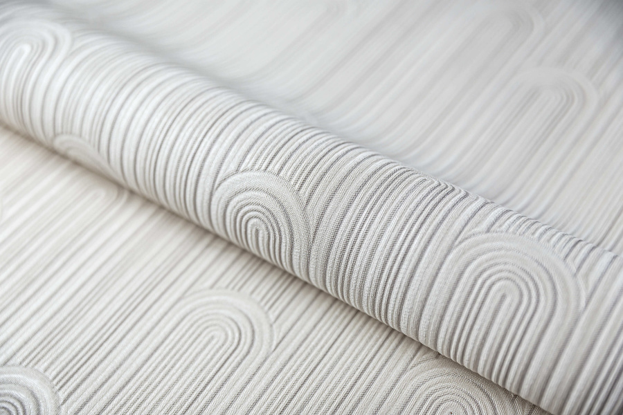 Обои виниловые на флизелиновой основе Арки мотив, серый светлый 