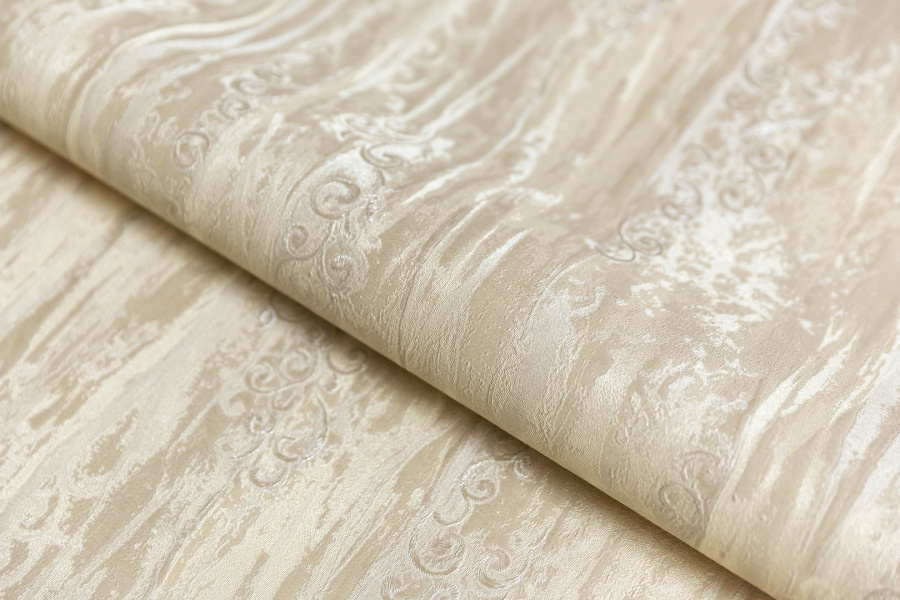 Обои виниловые на флизелиновой основе Виньетки мотив, бежевый 