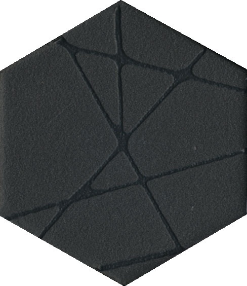 Декор Агуста черный 6x5,2 