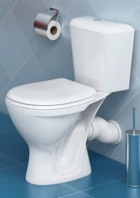 Унитаз-компакт Santeri Pro с бачком, с сиденьем, белый 