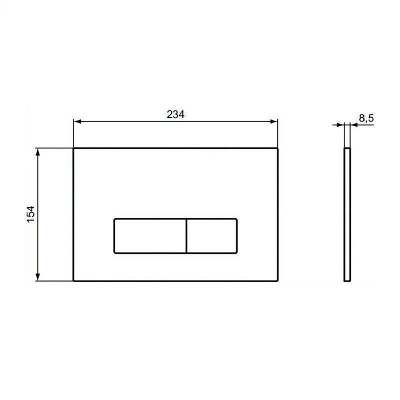 Кнопка смыва Ideal Standard OLEAS™ M2, белая