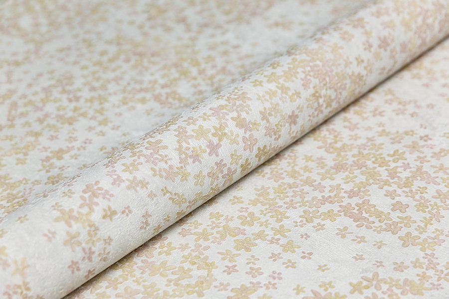 Обои виниловые на флизелиновой основе Апрель мотив 1, серый 