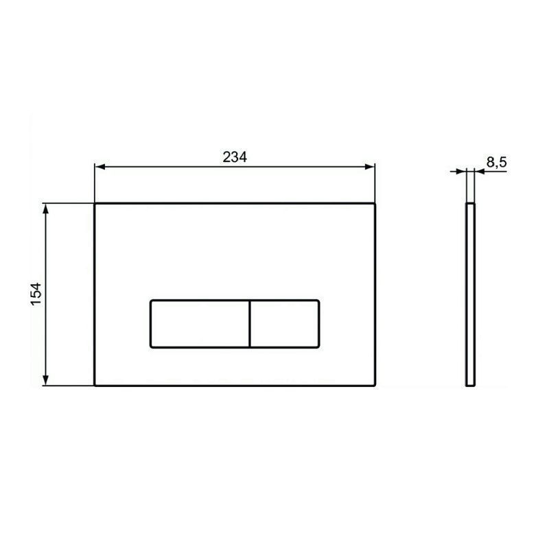 Кнопка смыва Ideal Standard OLEAS™ M2, хром
