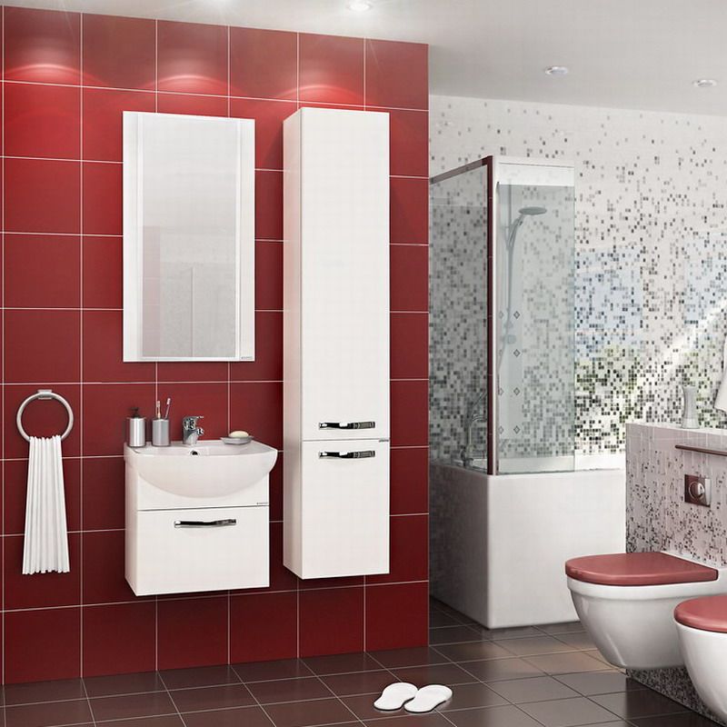 Зеркало AQUATON Ария 50 белое 