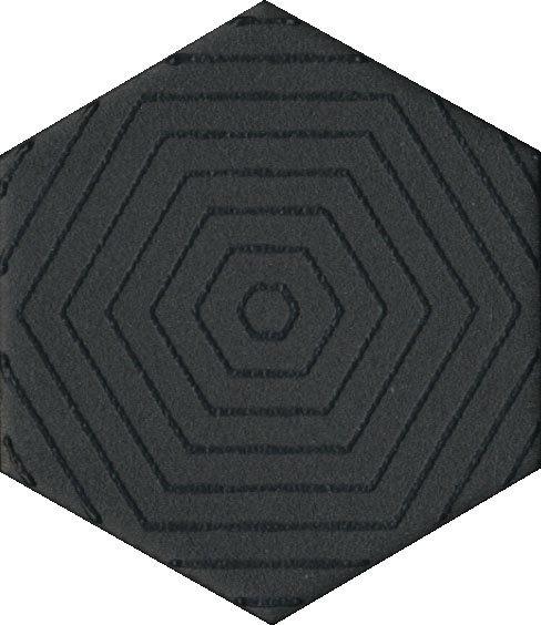 Декор Агуста черный 6x5,2 