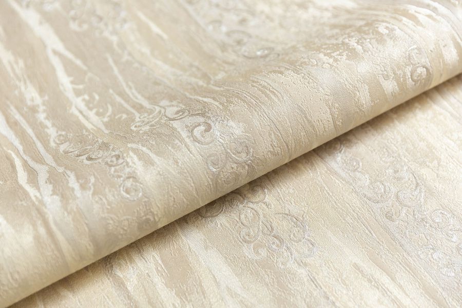 Обои виниловые на флизелиновой основе Виньетки мотив, бежевый 