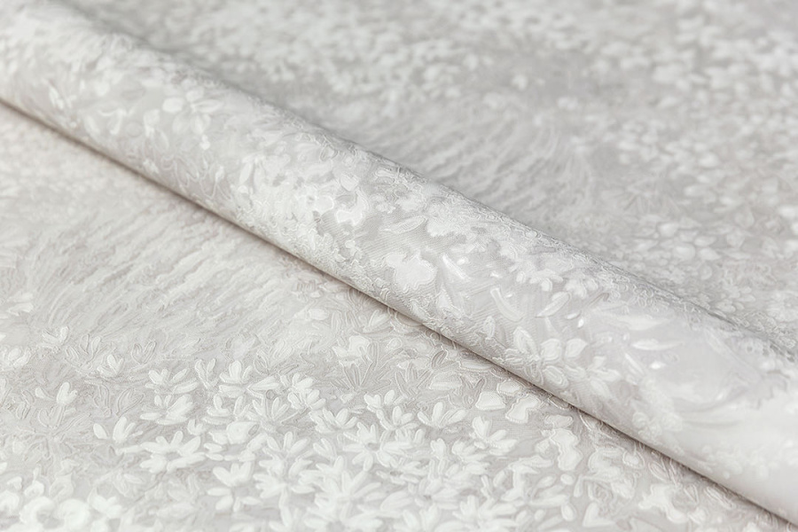 Обои виниловые на флизелиновой основе Апрель мотив 2, серый 