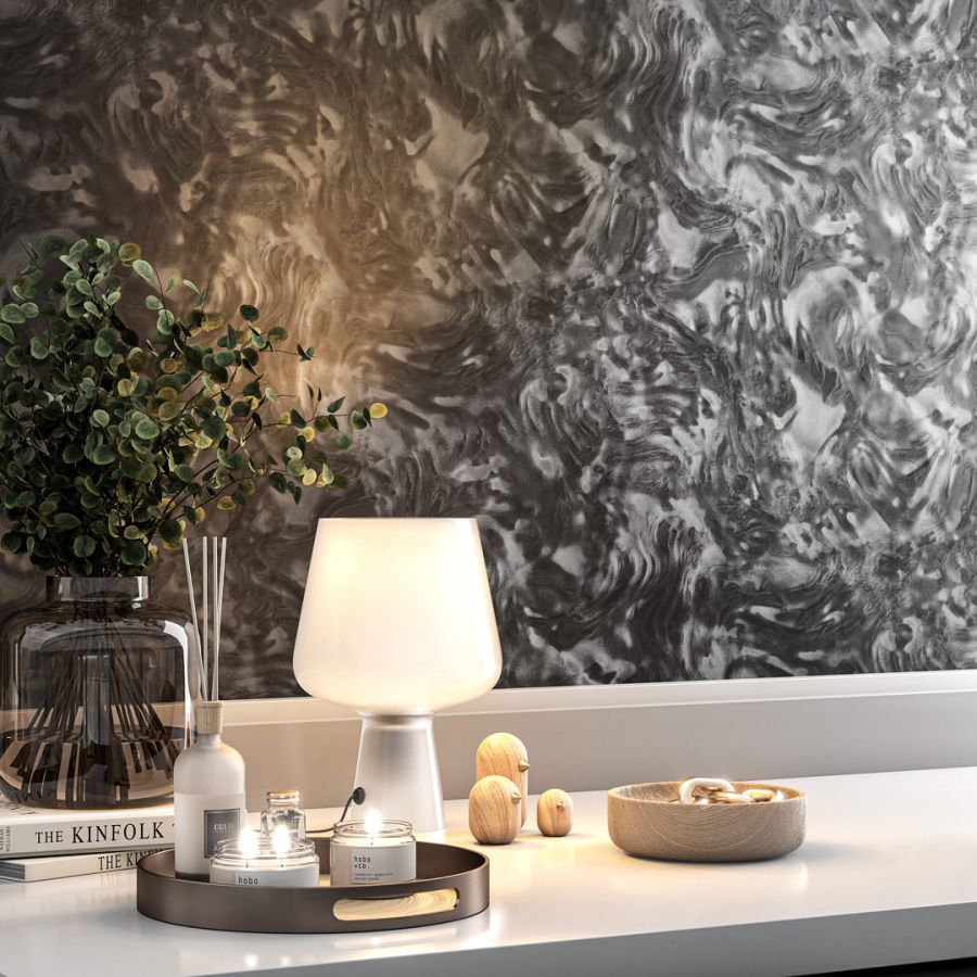 Обои виниловые на флизелиновой основе Буазери база, черный 