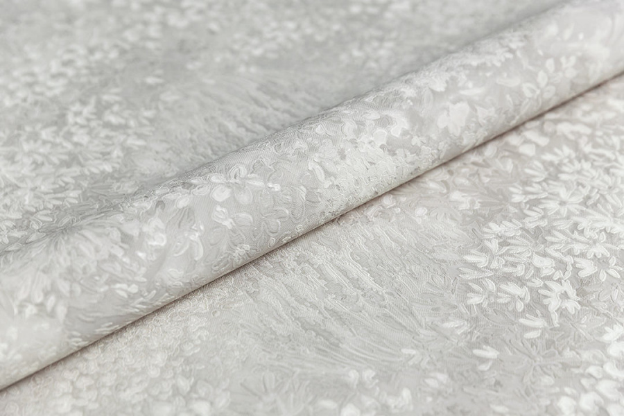 Обои виниловые на флизелиновой основе Апрель мотив 2, серый 