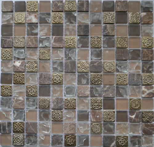 Мозаика стеклянная, 23*23*8 (300*300), 010