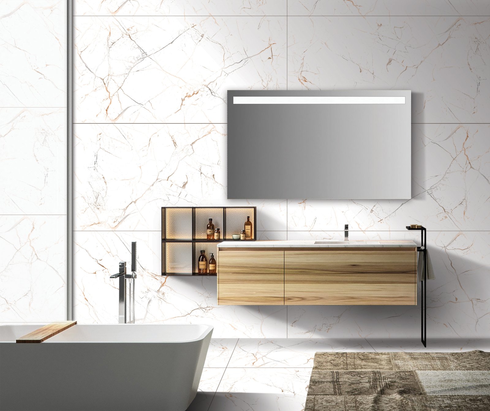 Splinter 60x120 Карвинг White Maimoon