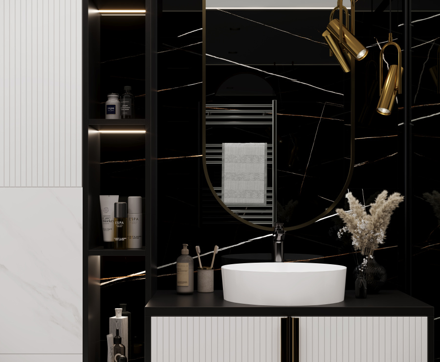 Lawa Black Керамогранит черный 60х120 Полированный 