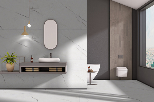 Керамогранит CRUSTY BIANCO FANTASTICO Carving 80x160 AZARIO