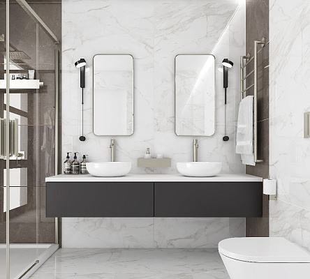 Керамогранит Calacatta Faro Grey 60x60 LAPARET