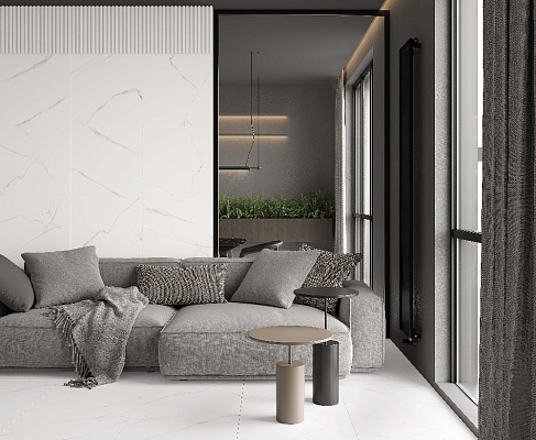 Керамогранит Atlantic White 60x120 / 60x60 LAPARET