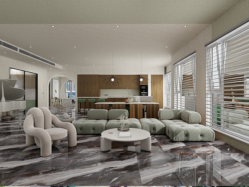 Керамогранит RIVERSTONE GOLD Carving 60x120 AZARIO