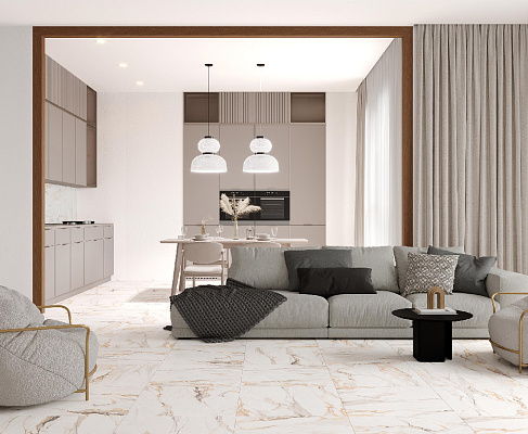 Керамогранит Statuario Porshe 60x60 / 60x120 LAPARET