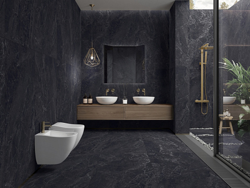 Керамогранит TURKISH NERO Carving 80x160 AZARIO