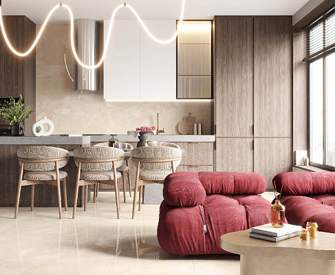 Керамогранит Carnico Beige 60x60 / 60x120 LAPARET
