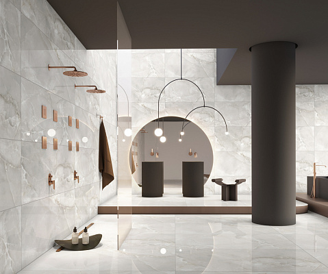 Керамогранит ASPEN ONYX WHITE Glossy 60x120 AZARIO