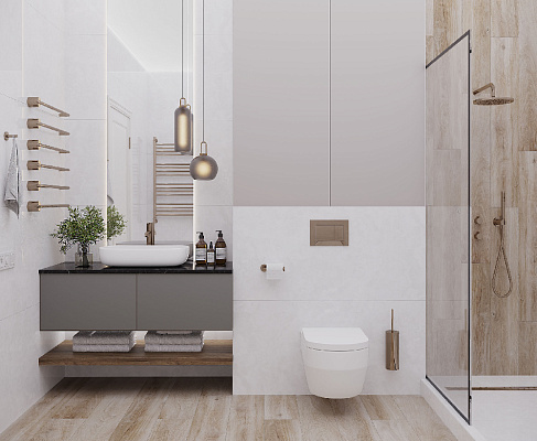 Керамогранит Diadem White 60x60 / 60x120 LAPARET